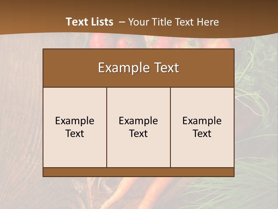 Natural Knife Ripe PowerPoint Template