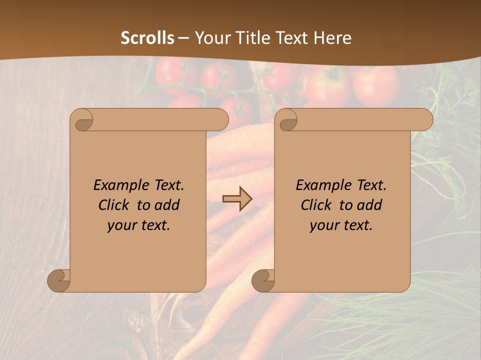 Natural Knife Ripe PowerPoint Template