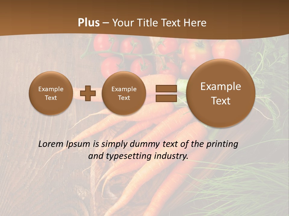Natural Knife Ripe PowerPoint Template