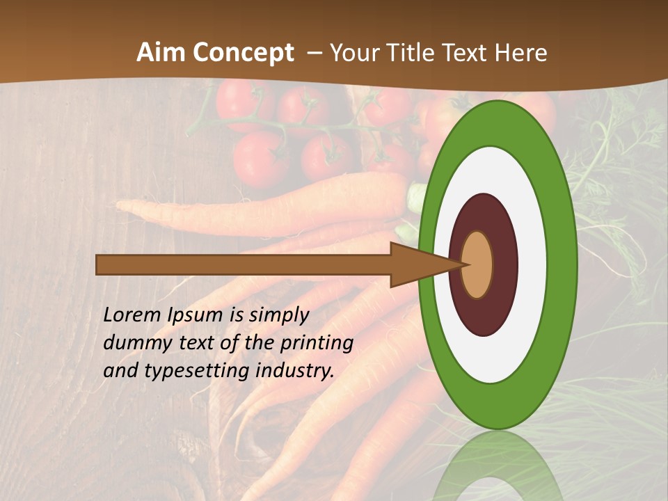 Natural Knife Ripe PowerPoint Template
