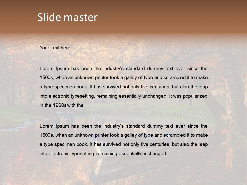 Mottled Beauty Romania PowerPoint Template