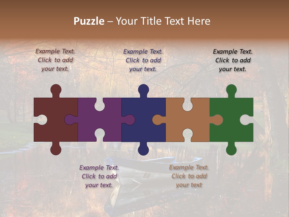 Mottled Beauty Romania PowerPoint Template