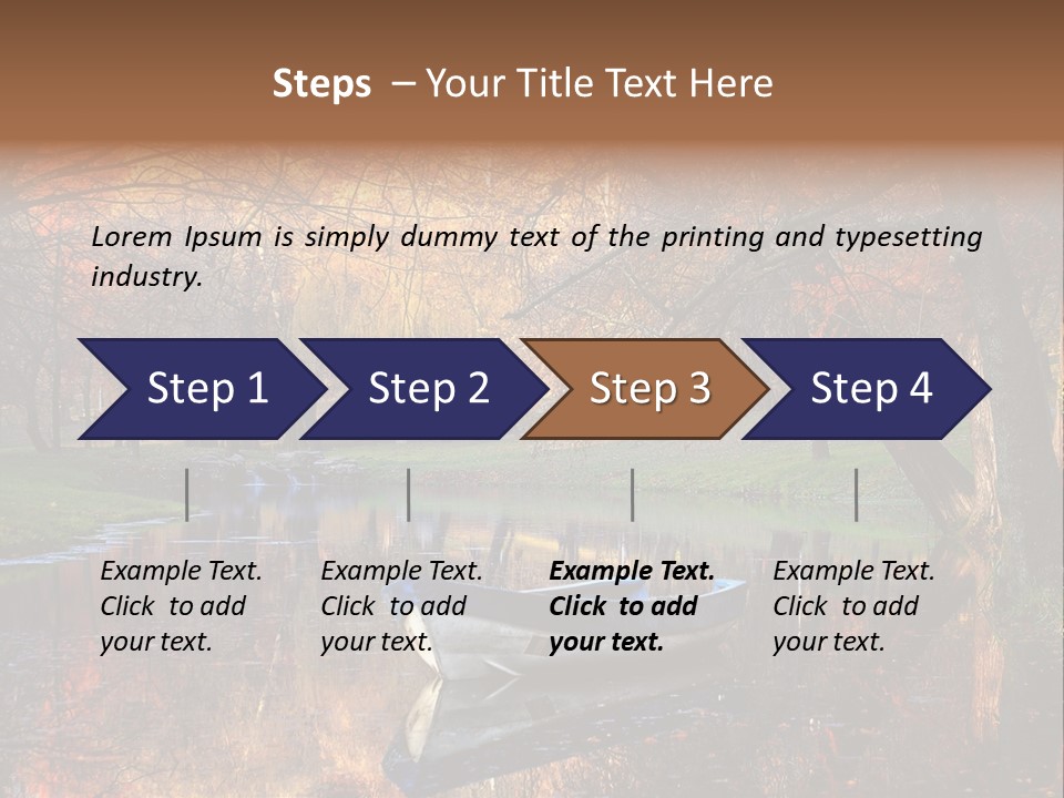 Mottled Beauty Romania PowerPoint Template