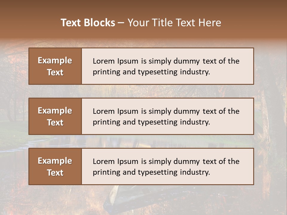 Mottled Beauty Romania PowerPoint Template