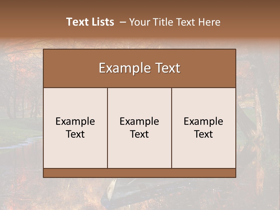 Mottled Beauty Romania PowerPoint Template
