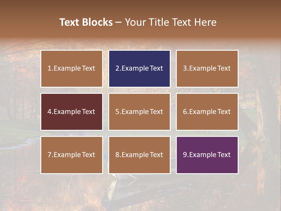 Mottled Beauty Romania PowerPoint Template