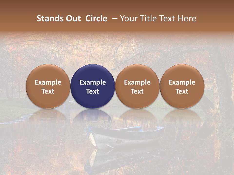 Mottled Beauty Romania PowerPoint Template