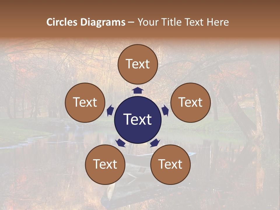 Mottled Beauty Romania PowerPoint Template