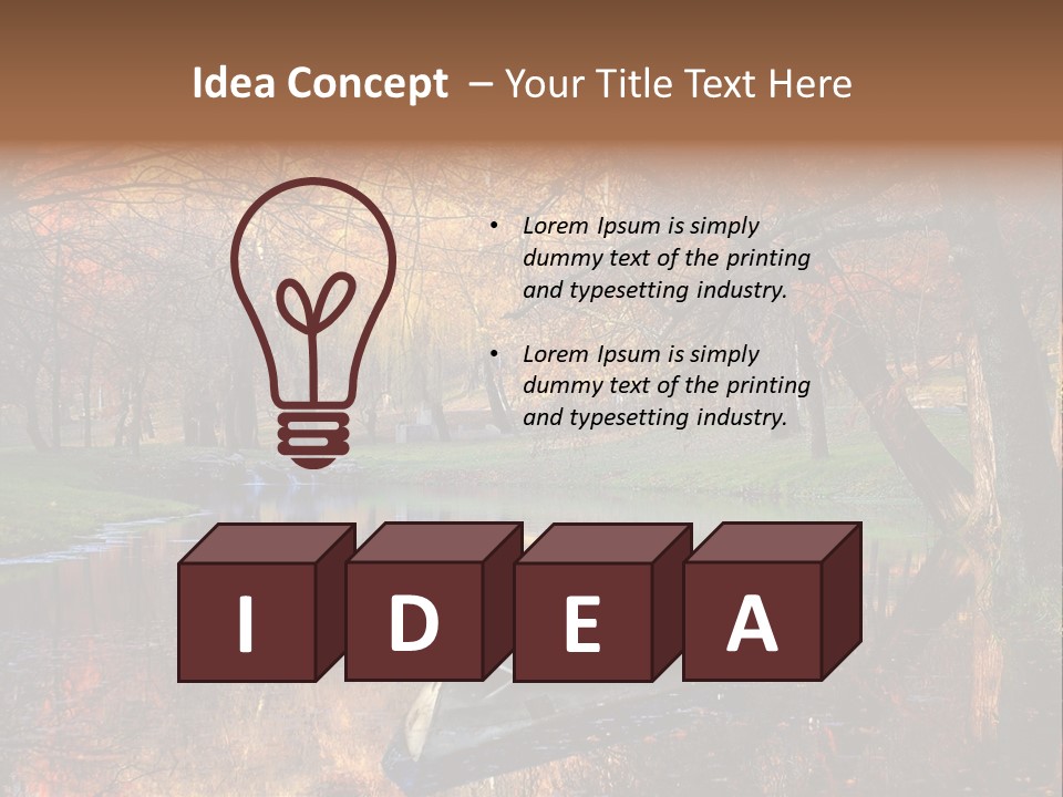 Mottled Beauty Romania PowerPoint Template