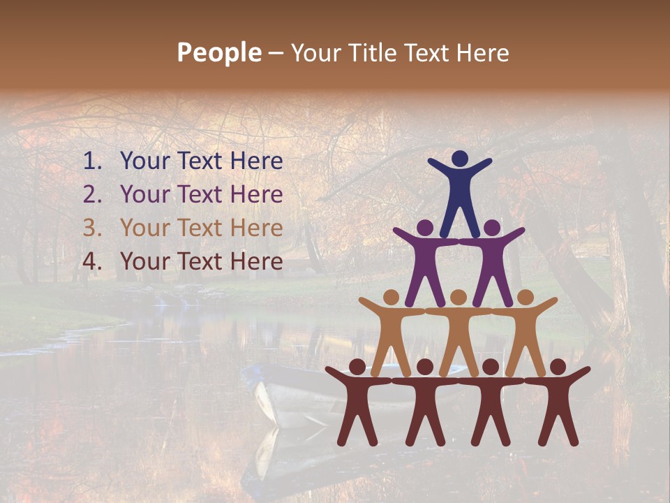 Mottled Beauty Romania PowerPoint Template