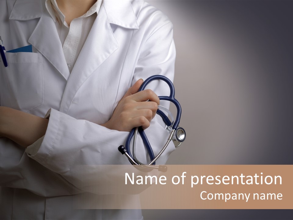 Diagnose Cardiologist Practitioner PowerPoint Template