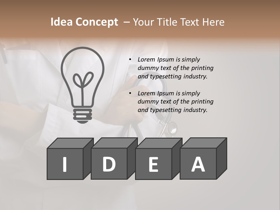 Diagnose Cardiologist Practitioner PowerPoint Template