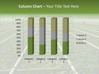 Glasshouse Plant Rows PowerPoint Template