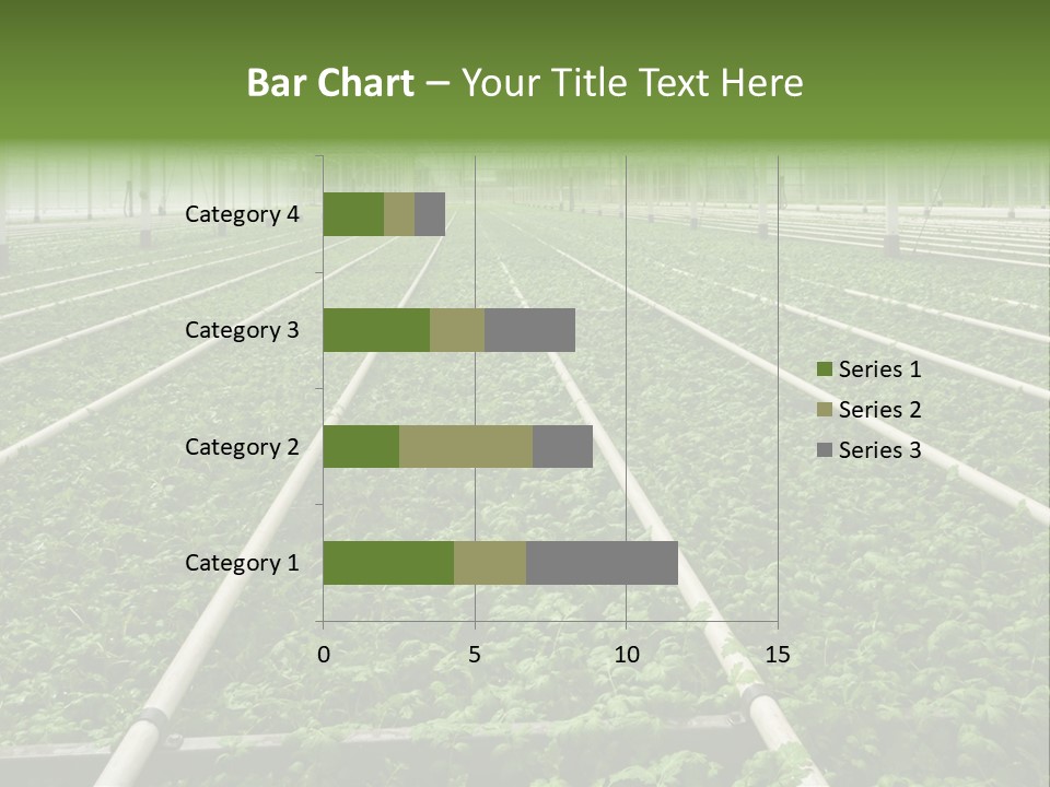 Glasshouse Plant Rows PowerPoint Template