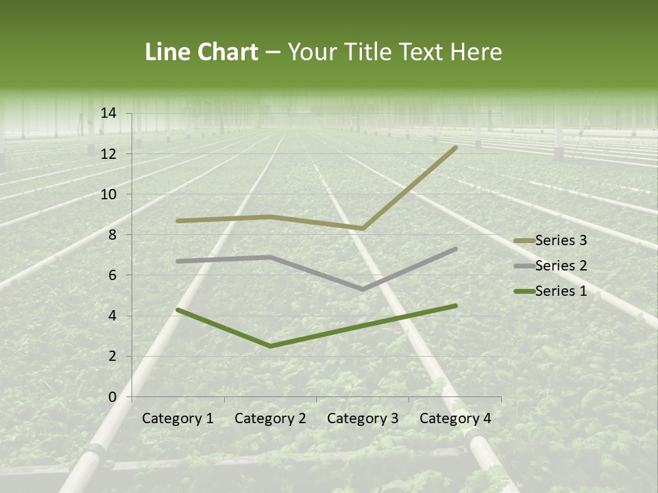 Glasshouse Plant Rows PowerPoint Template