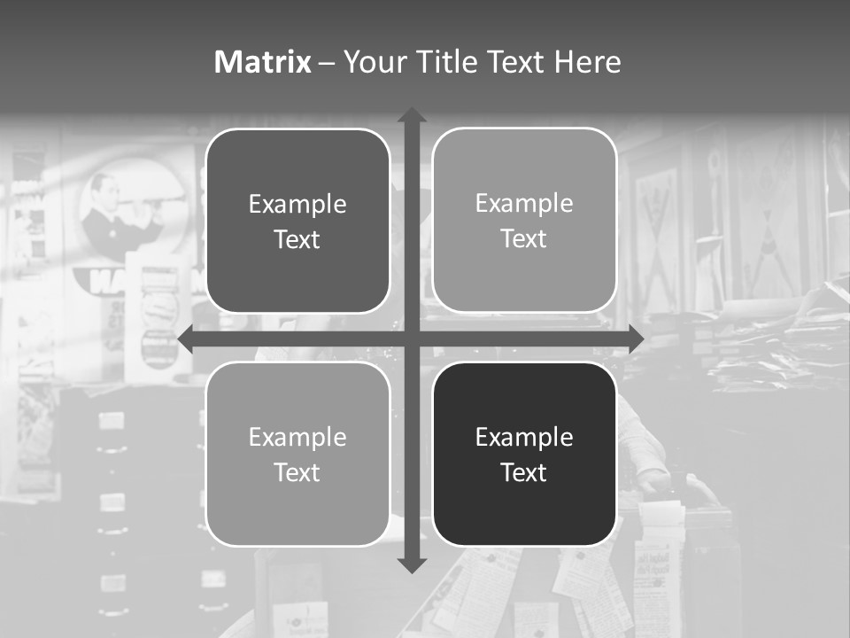 Sitting Businessmen Thinking PowerPoint Template
