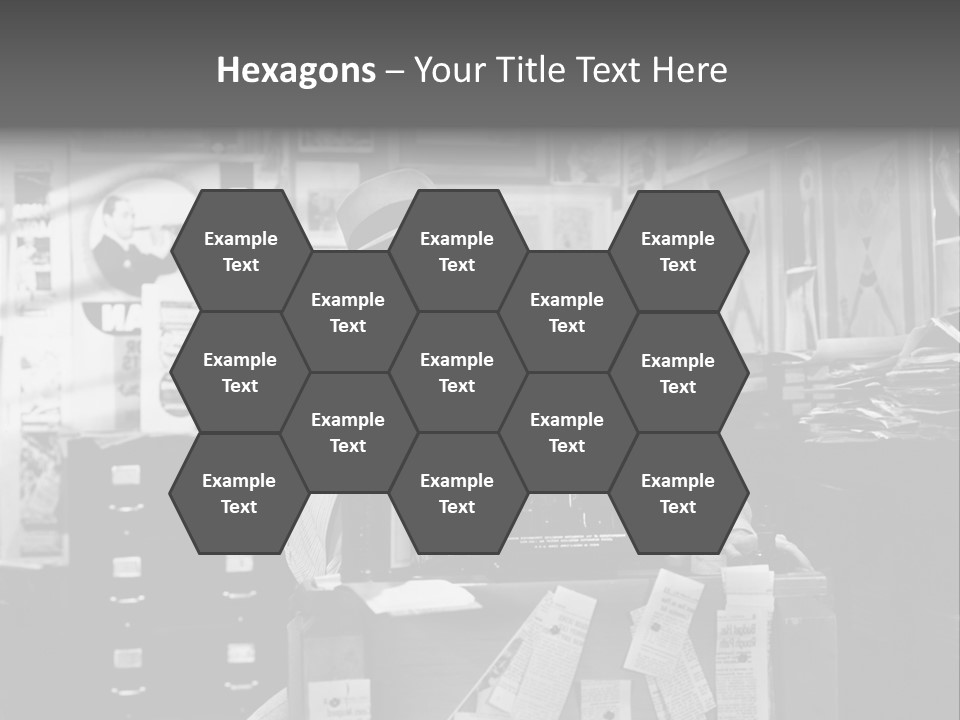 Sitting Businessmen Thinking PowerPoint Template