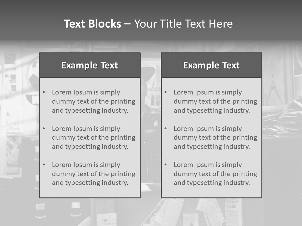 Sitting Businessmen Thinking PowerPoint Template