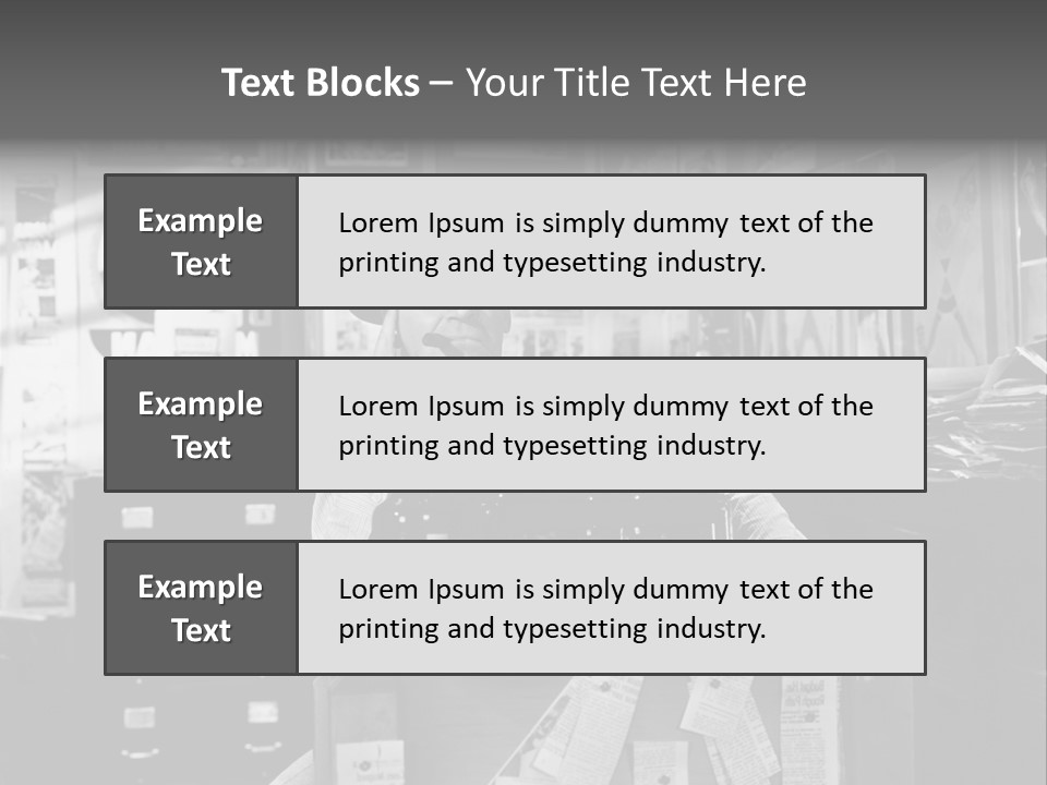 Sitting Businessmen Thinking PowerPoint Template