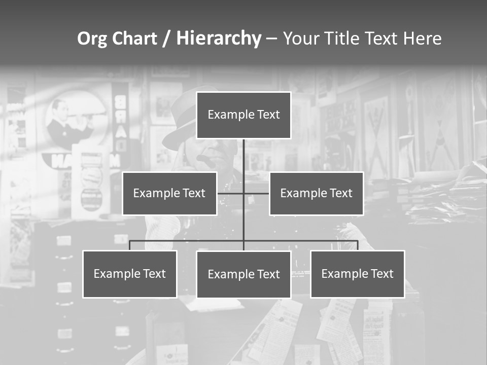 Sitting Businessmen Thinking PowerPoint Template