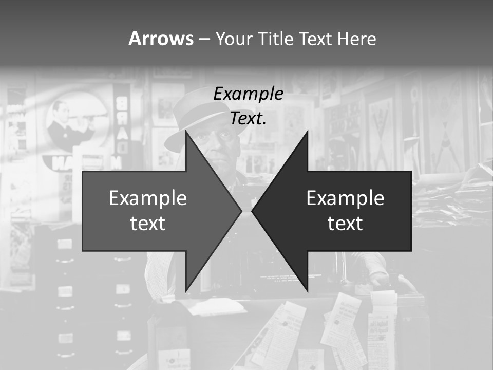 Sitting Businessmen Thinking PowerPoint Template