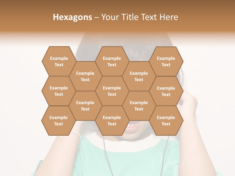 Happiness Model Face PowerPoint Template