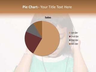 Happiness Model Face PowerPoint Template