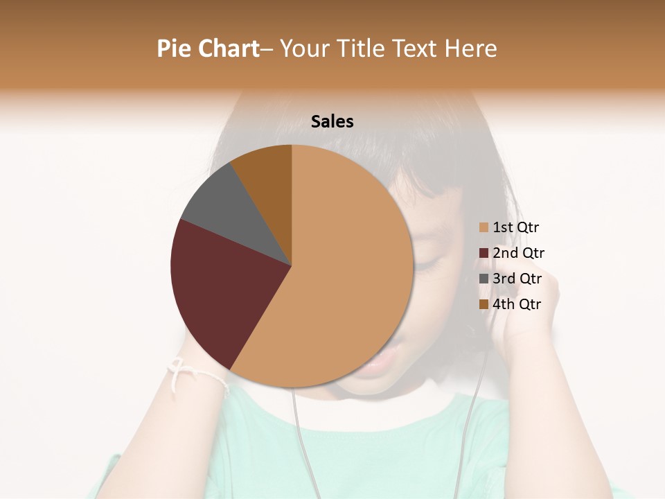 Happiness Model Face PowerPoint Template