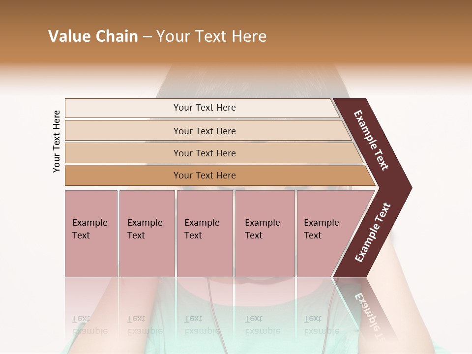 Happiness Model Face PowerPoint Template