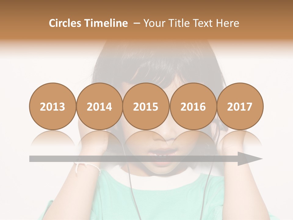 Happiness Model Face PowerPoint Template