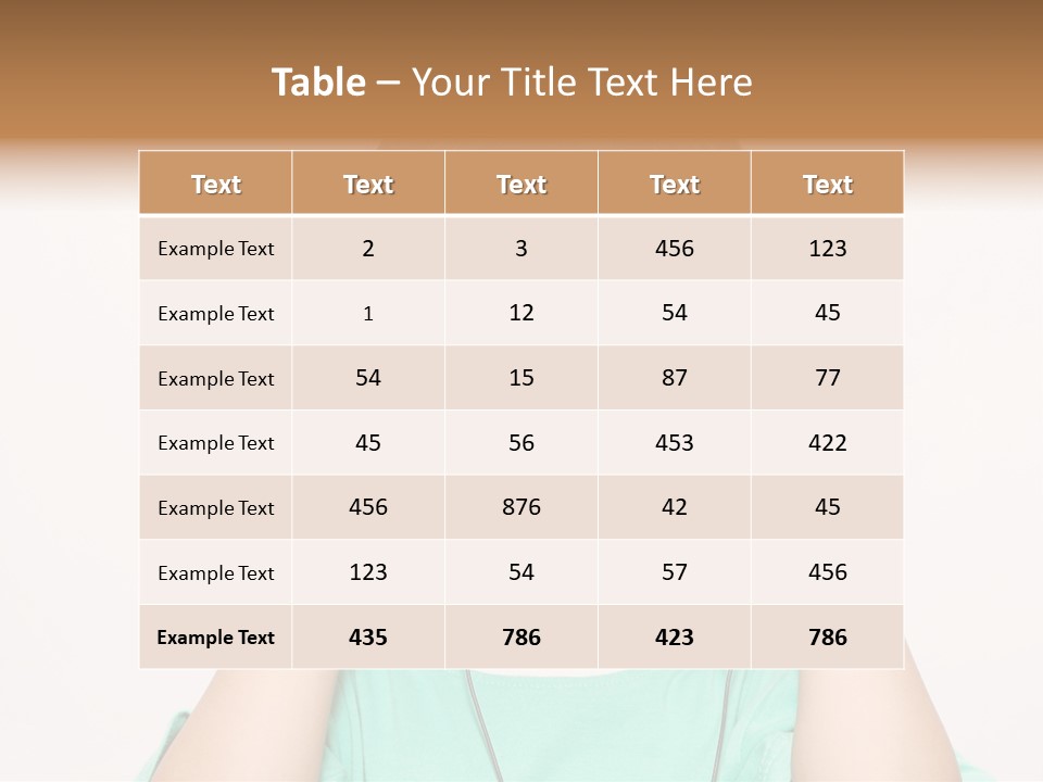 Happiness Model Face PowerPoint Template
