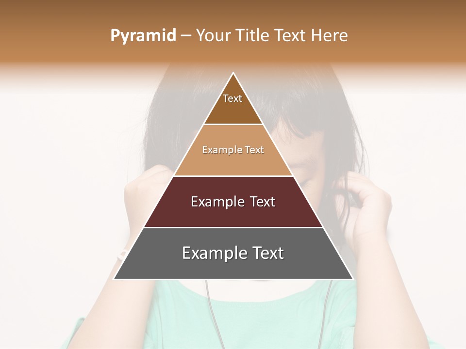 Happiness Model Face PowerPoint Template