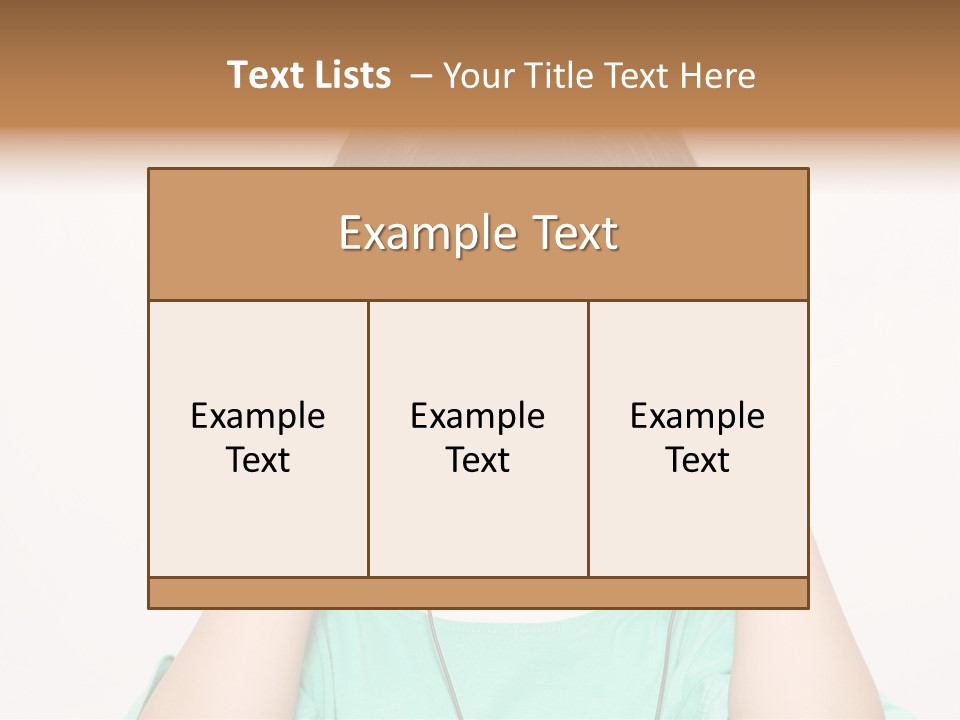 Happiness Model Face PowerPoint Template