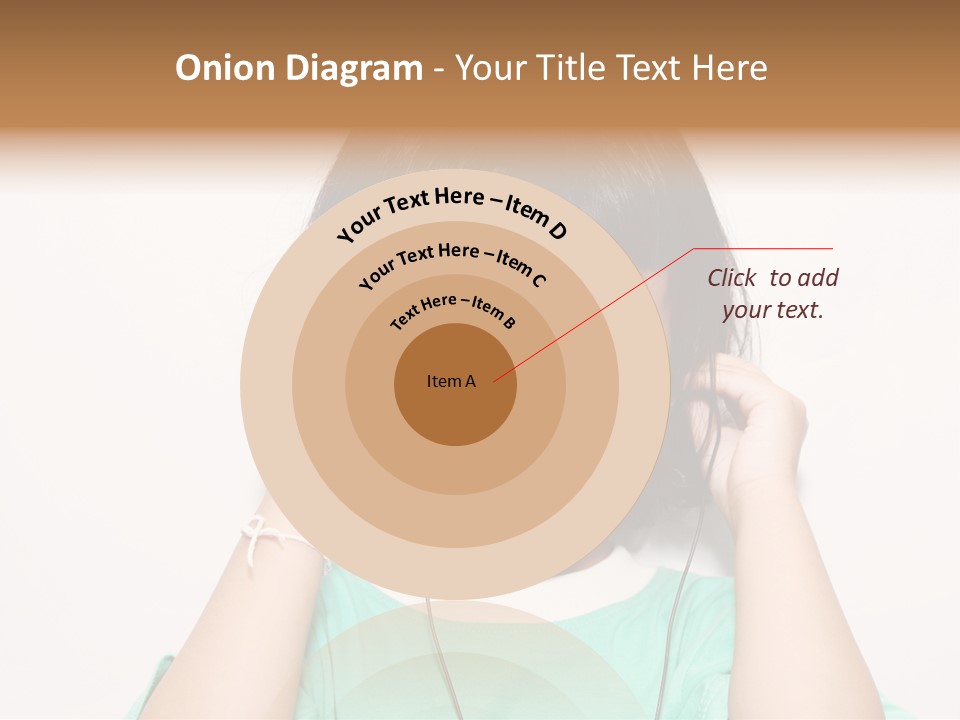 Happiness Model Face PowerPoint Template