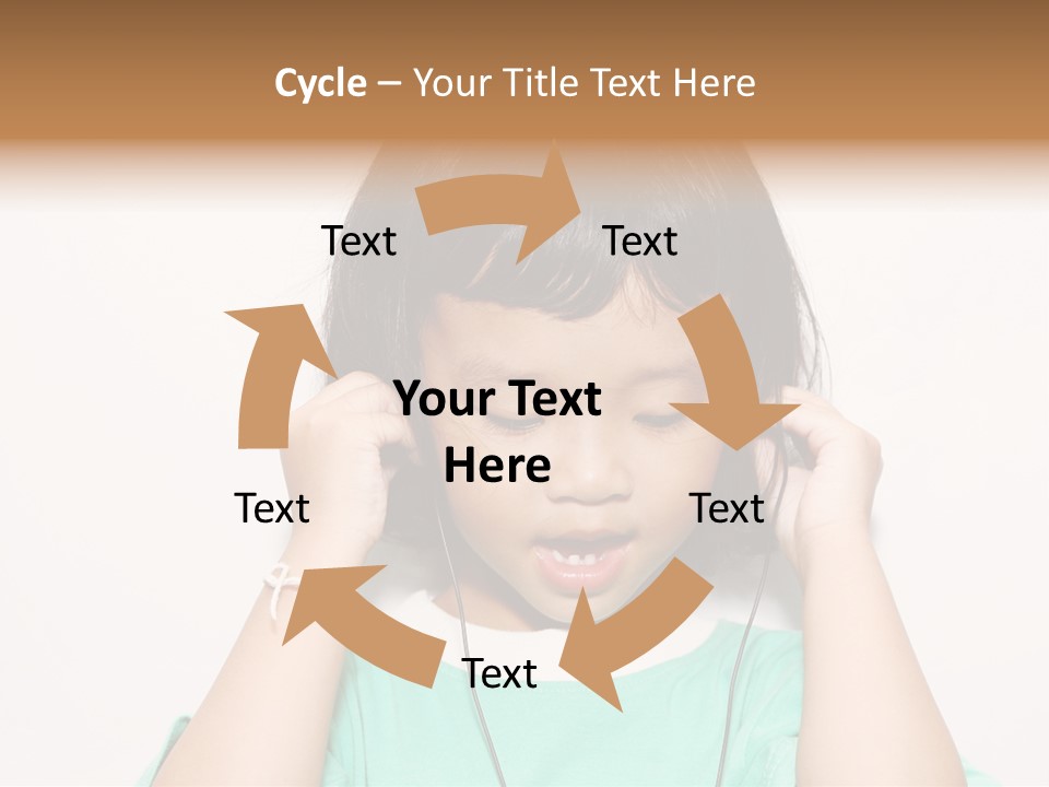 Happiness Model Face PowerPoint Template