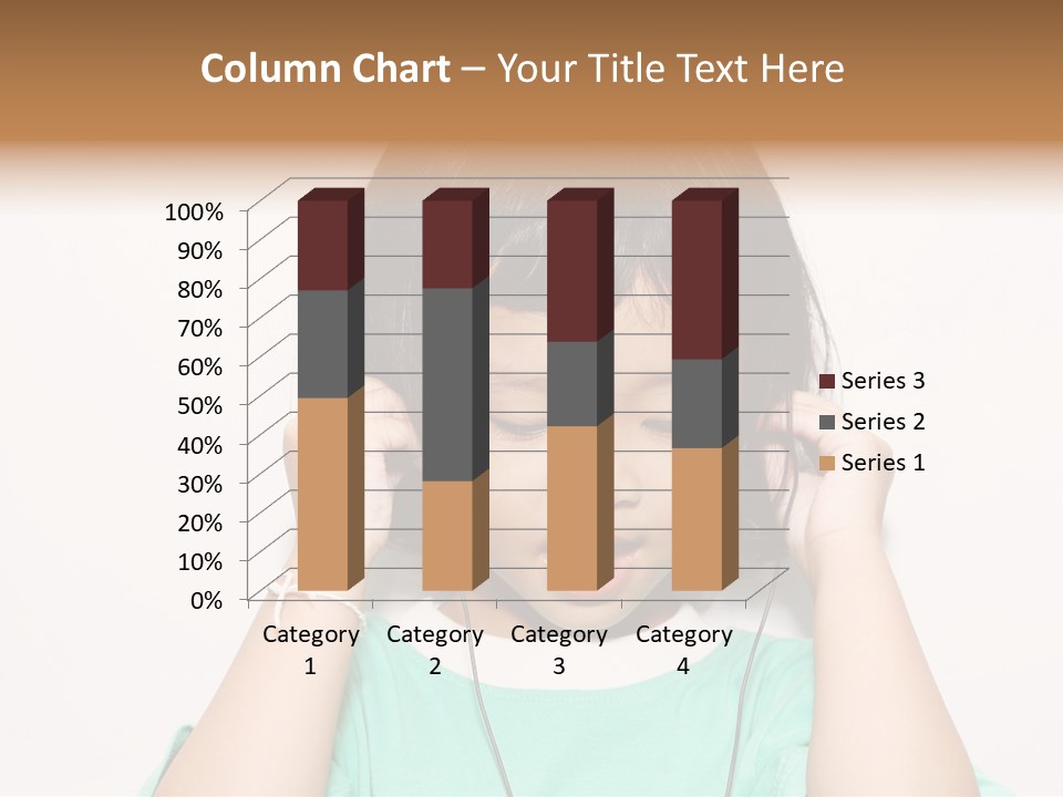 Happiness Model Face PowerPoint Template