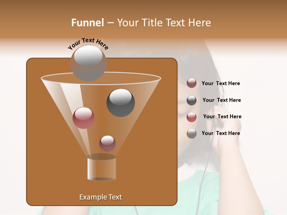 Happiness Model Face PowerPoint Template