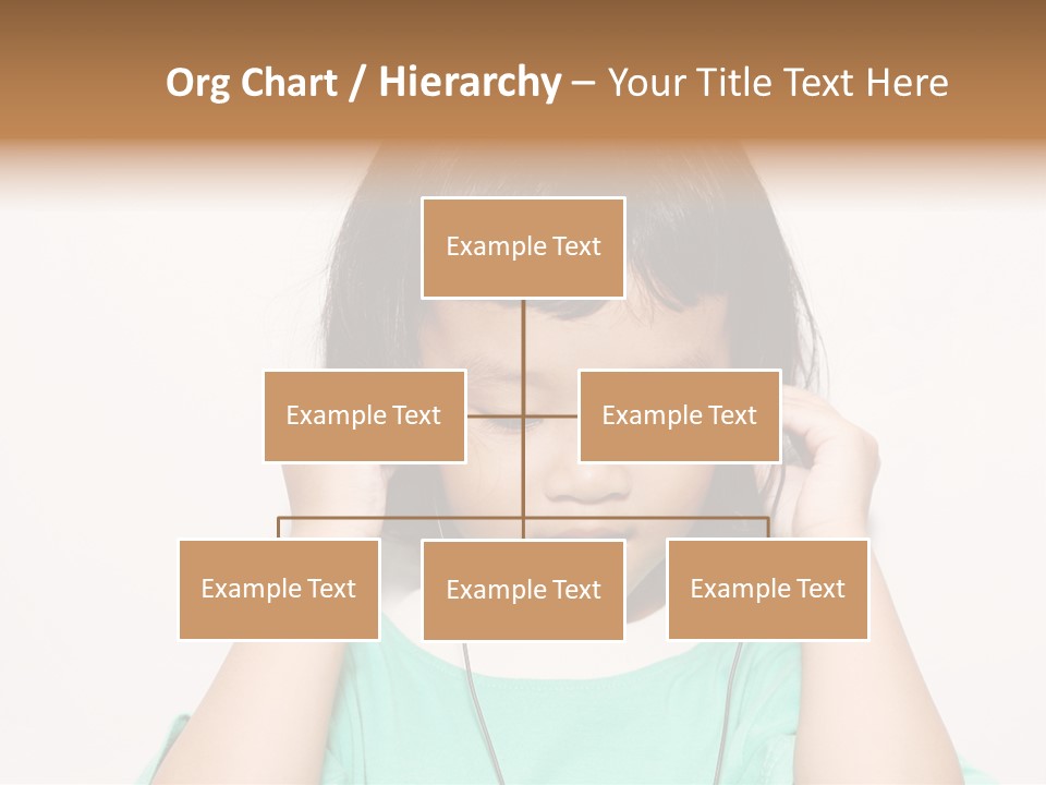 Happiness Model Face PowerPoint Template