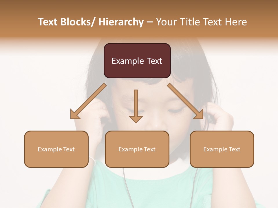 Happiness Model Face PowerPoint Template