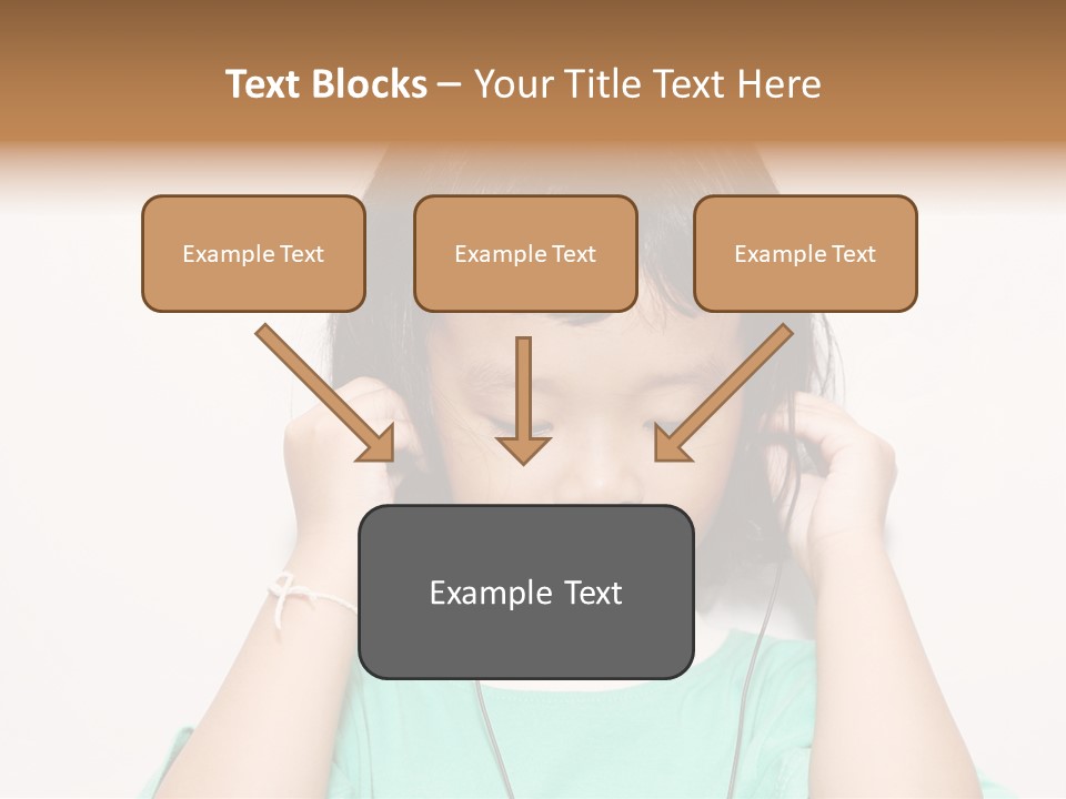 Happiness Model Face PowerPoint Template