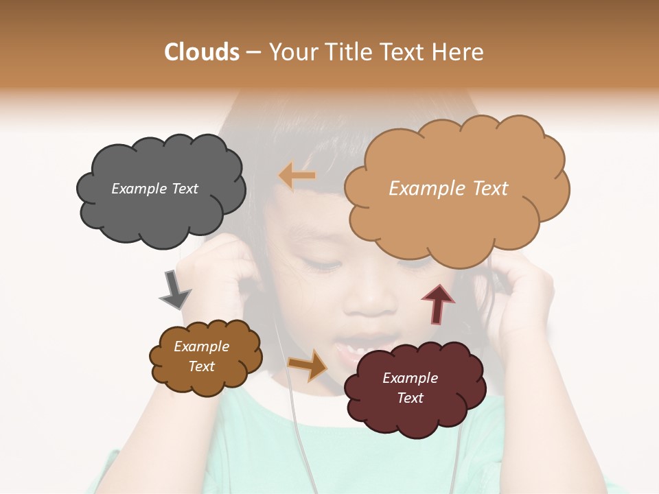 Happiness Model Face PowerPoint Template