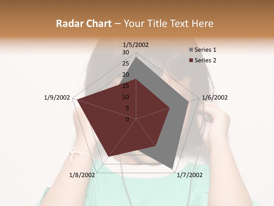 Happiness Model Face PowerPoint Template