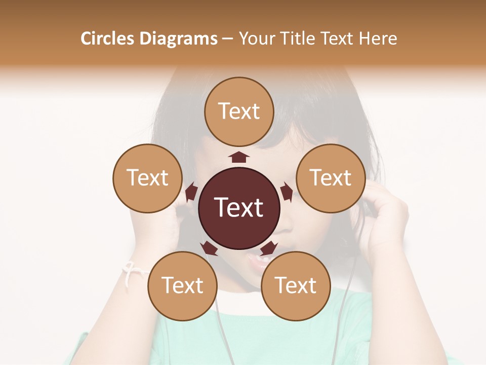 Happiness Model Face PowerPoint Template