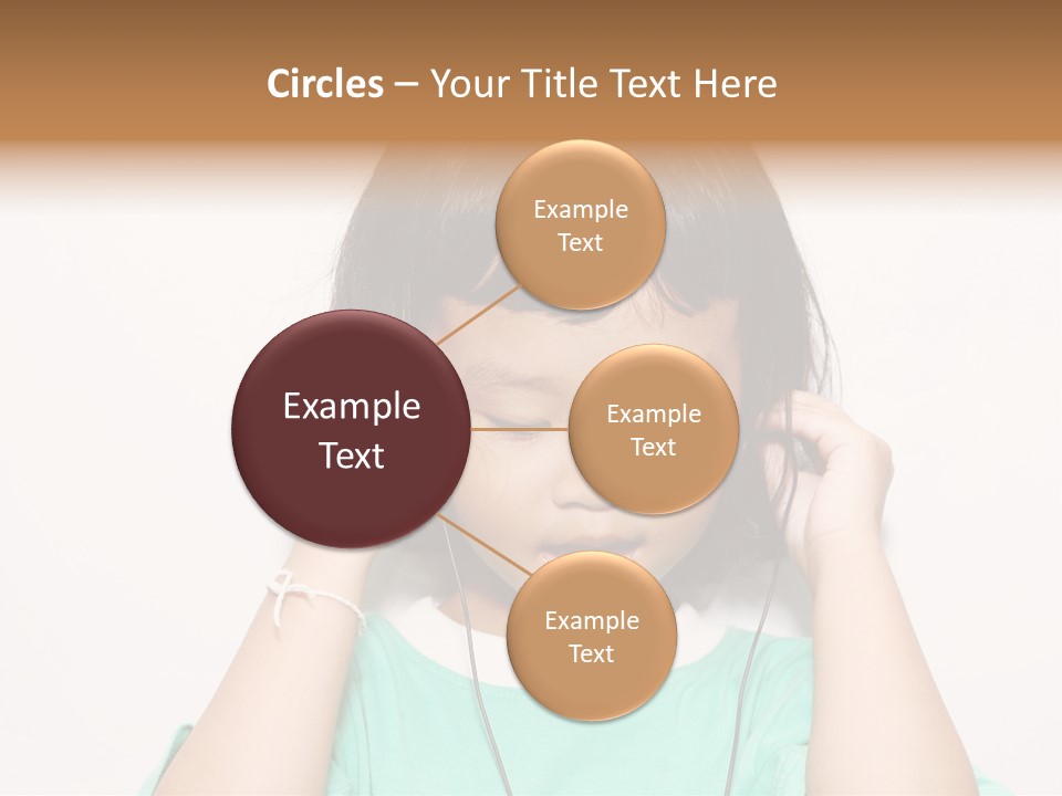Happiness Model Face PowerPoint Template
