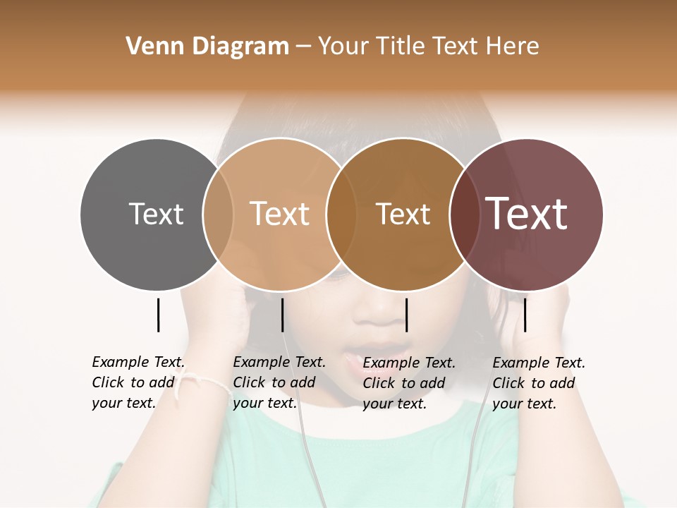 Happiness Model Face PowerPoint Template