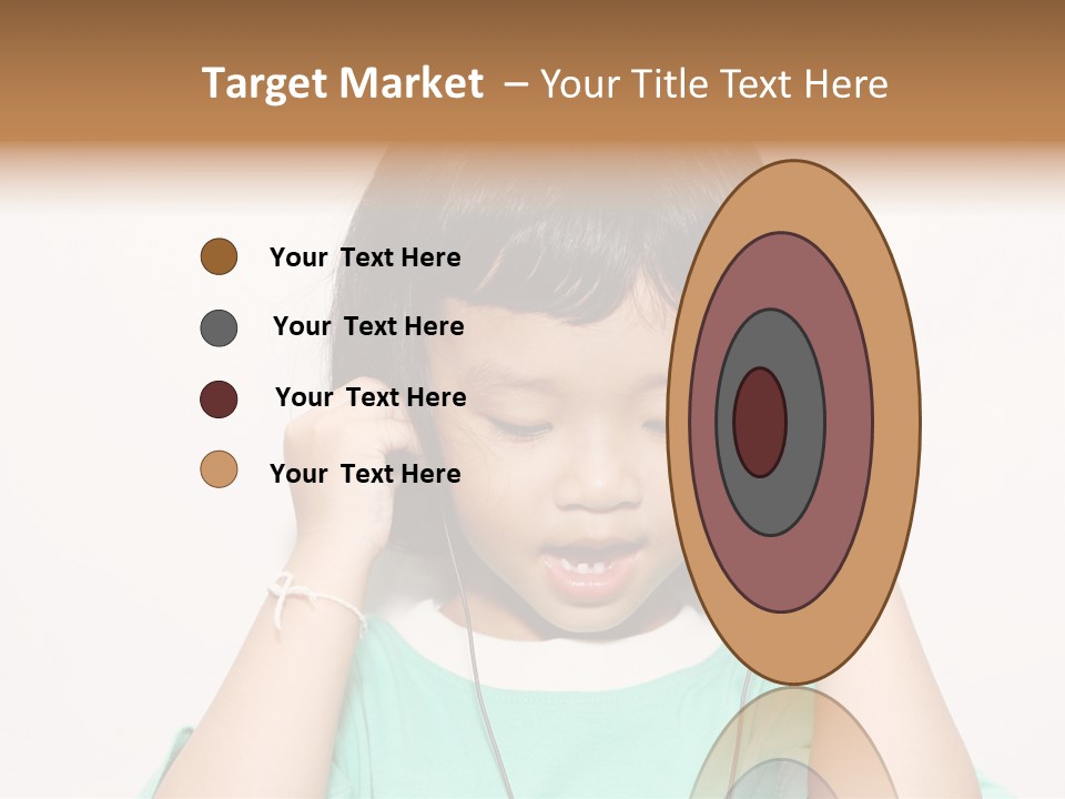 Happiness Model Face PowerPoint Template