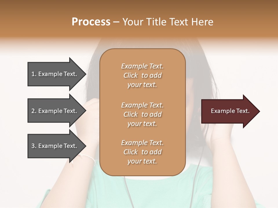 Happiness Model Face PowerPoint Template