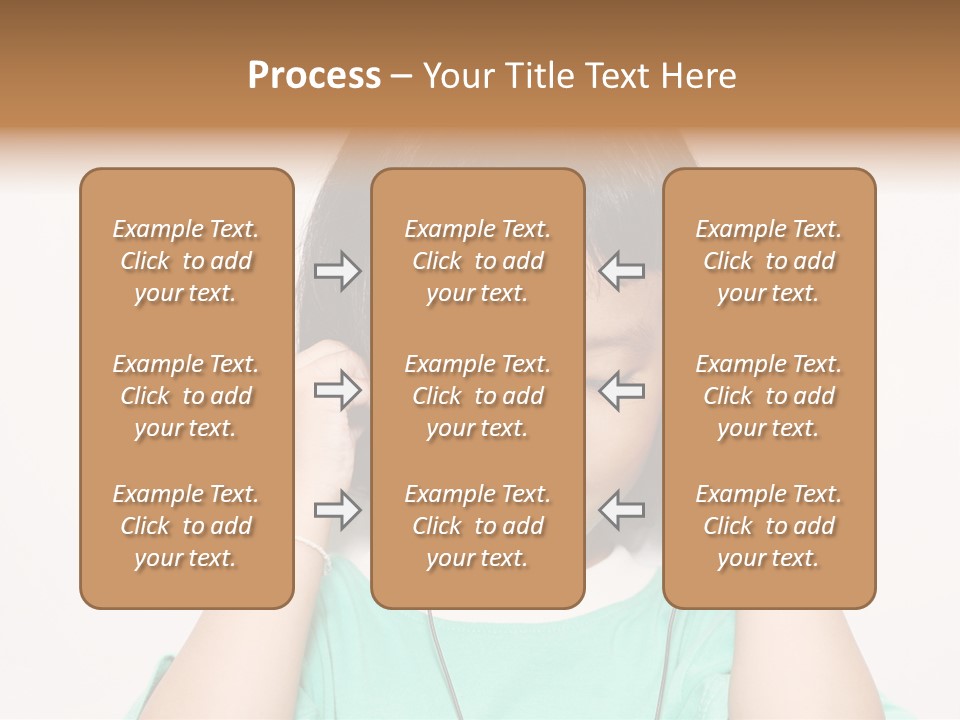 Happiness Model Face PowerPoint Template