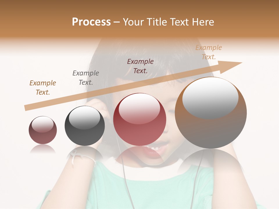 Happiness Model Face PowerPoint Template