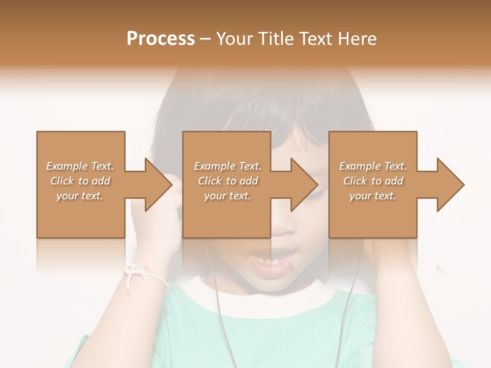 Happiness Model Face PowerPoint Template